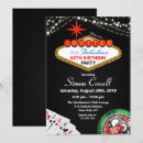 Buscar fiesta temático del casino invitaciones Póquer