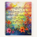 Buscar hoja de música cuadernos Flores