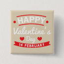 Buscar 14 de febrero chapas Rojo
