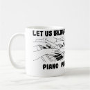 Buscar piano de cola tazas Amante de la música