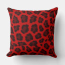 Buscar leopardo rojo cojines Negrita