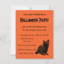 Buscar gatito 11x14 invitaciones Halloween