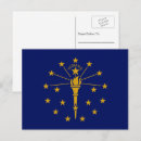 Buscar bandera del estado de indiana postales Estados unidos