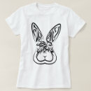 Buscar conejo blanco y negro camisetas Para todos