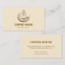 Buscar coffee shop tarjetas de visita Barista