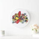 Buscar camarón relojes de pared Mariscos