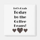 Buscar granos de café imanes Divertido