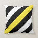Buscar rayas negras y amarillas cojines Para ella