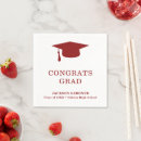 Buscar tablero rojo servilletas Graduación