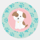 Buscar huella de perro pegatinas Para niños