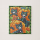 Buscar gatos negros puzzles Para niños