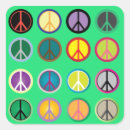 Buscar hippy de los años 60 pegatinas Paz