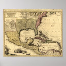Buscar mapa del caribe posters Viejo
