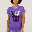 Buscar conejo blanco y negro camisetas Para ella