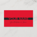 Buscar roja y negra tarjetas de visita Clientes