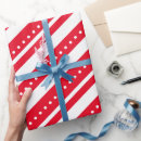 Buscar blanco con los puntos rojos papel de regalo Retro