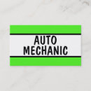 Buscar mechanic tarjetas de visita Auto