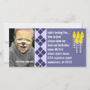 Buscar argyle azul invitaciones Adorable