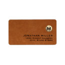 Buscar textura de cuero postales Monograma