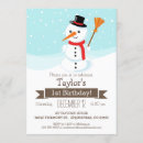 Buscar cumpleaños del invitaciones de navidad Snowman