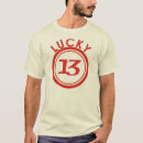 Buscar afortunado 13 camisetas 4 º suerte