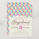 Buscar decorativo invitaciones Pan de jengibre