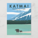 Buscar pardo postales Parque nacional katmai