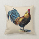 Buscar gallo del vintage cojines Pollo