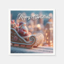 Buscar santas sleigh servilletas Trineo