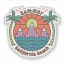 Buscar california beach pegatinas Retro