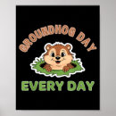 Buscar día de la marmota posters Divertido