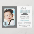 Buscar pequeño del hombre invitaciones de cumpleaños Niño