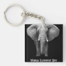 Buscar elefante blanco llaveros Blanco y negro