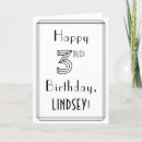 Buscar tercer tarjetas De tres años