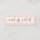 Buscar micro tarjetas de visita Artista de maquillaje