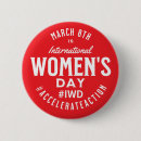 Buscar día para mujer internacional chapas Diversidad