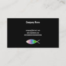 Buscar pescados cristianos tarjetas de visita Fe