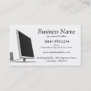 Buscar monitor tarjetas de visita Ordenador