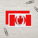 Buscar bandera canadiense tarjetas de visita Canadá