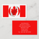Buscar canadiense tarjetas de visita Hoja de arce