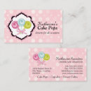 Buscar cakepops tarjetas de visita Panadero