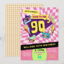 Buscar retro neon invitaciones Fiesta de rebote
