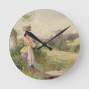 Buscar lechera relojes de pared Blanco