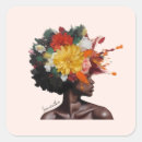 Buscar pelo afro pegatinas Mujer negra