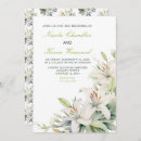 Buscar lirio blanco invitaciones Verde y blanco