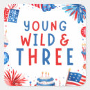 Buscar número tres pegatinas Para niños