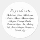 Buscar ingredient pegatinas Blanco y negro