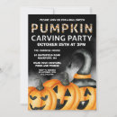 Buscar tallado invitaciones Jack o lantern
