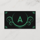 Buscar hiedra tarjetas de visita Verde