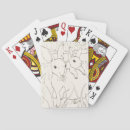 Buscar dibujo lápiz de barajas de cartas Blanco y negro